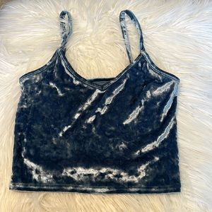 Velvet triangle top
